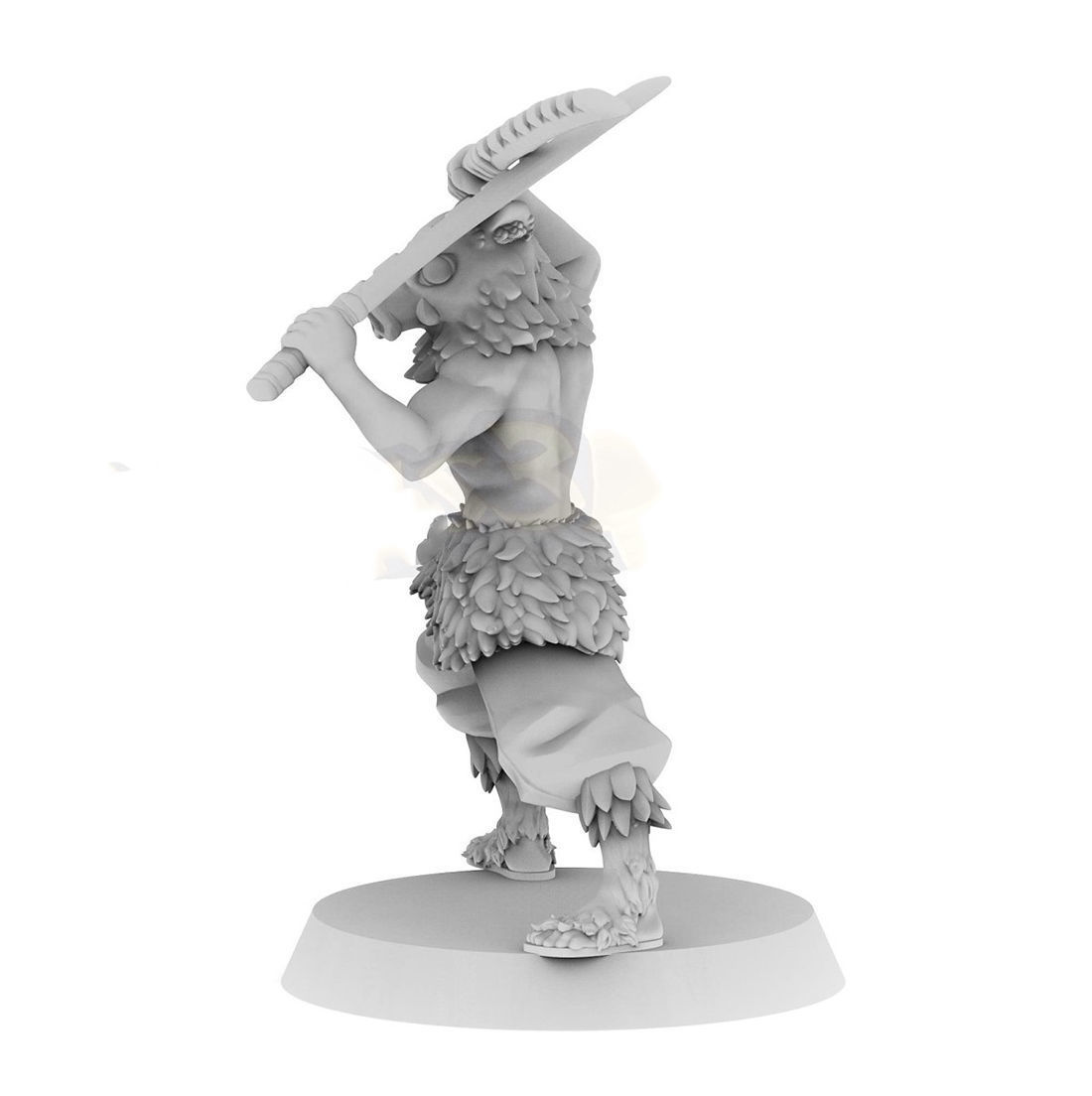 Inosuke Hashibira Demon Slayer 3D Model Ready to Print 3D print model_3