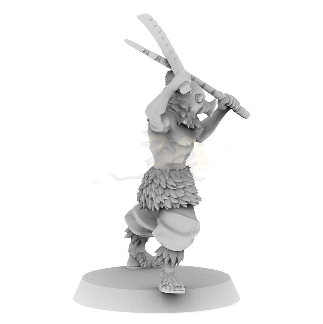 Inosuke Hashibira Demon Slayer 3D Model Ready to Print 3D print model_5