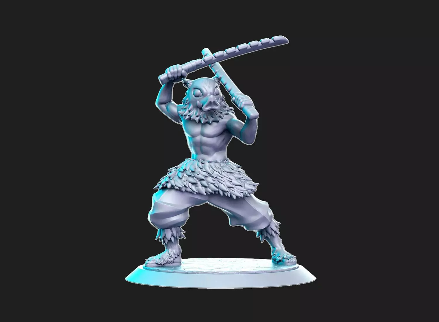 Inosuke Hashibira Demon Slayer 3D Model Ready to Print 3D print model_0