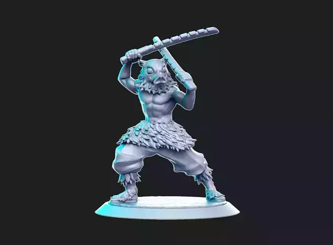 Inosuke Hashibira Demon Slayer 3D Model Ready to Print 3D print model