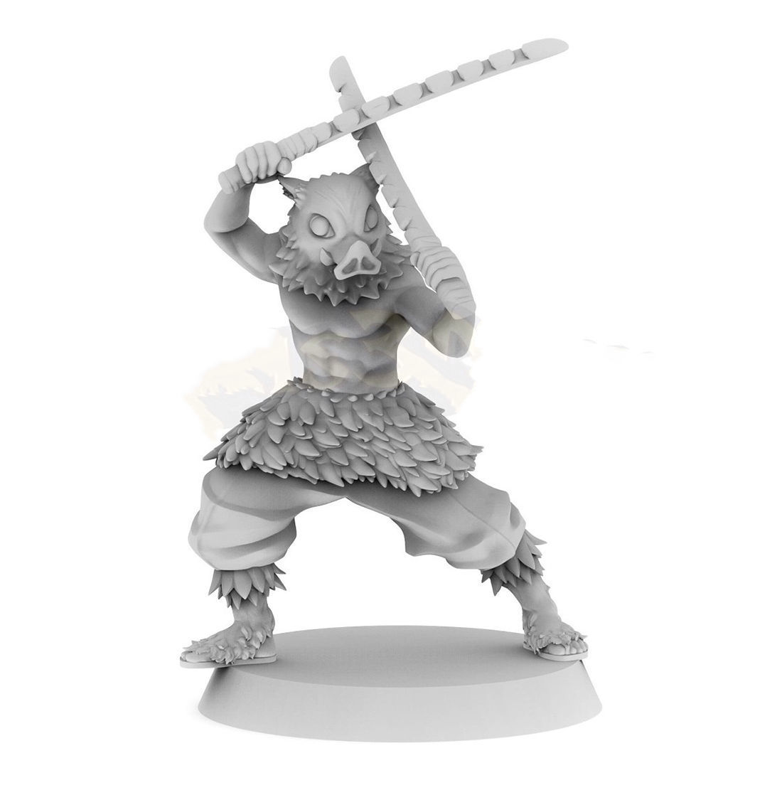 Inosuke Hashibira Demon Slayer 3D Model Ready to Print 3D print model_2