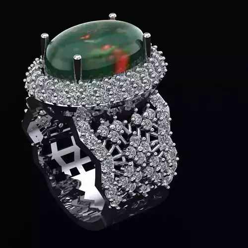 Diamaond Ring For Women 3D print model