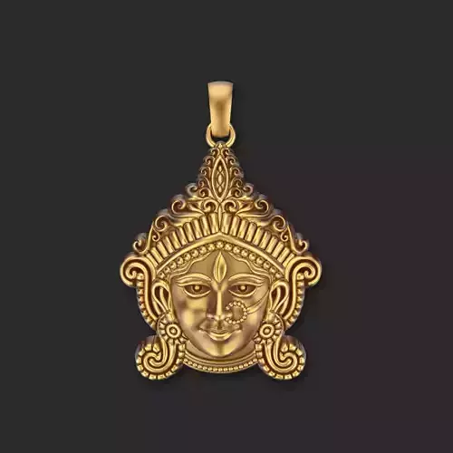 Durga Mata Face Pendent