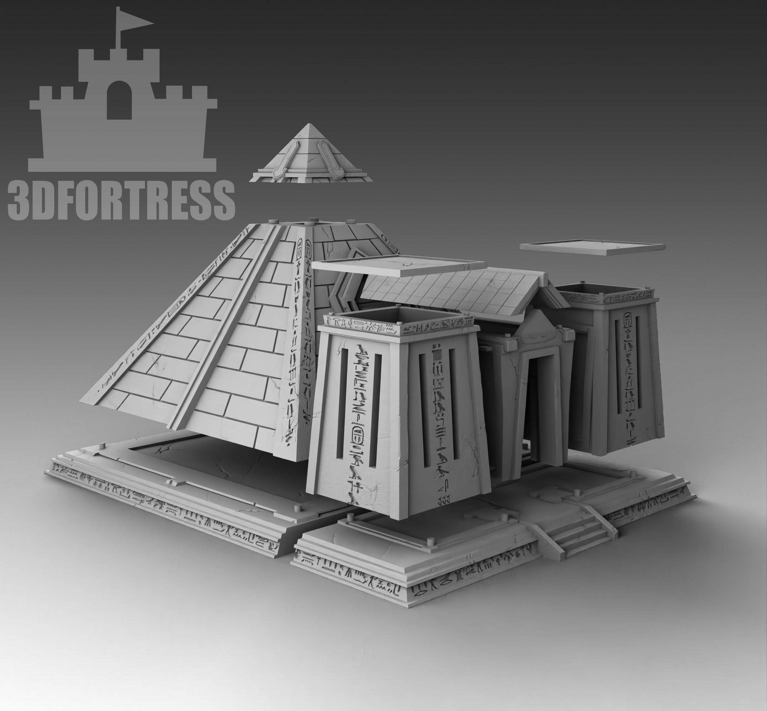Pyramid 2 3D print model_3