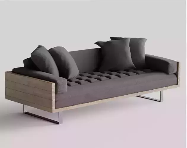 Reclaimed Wood Sofa 3D model