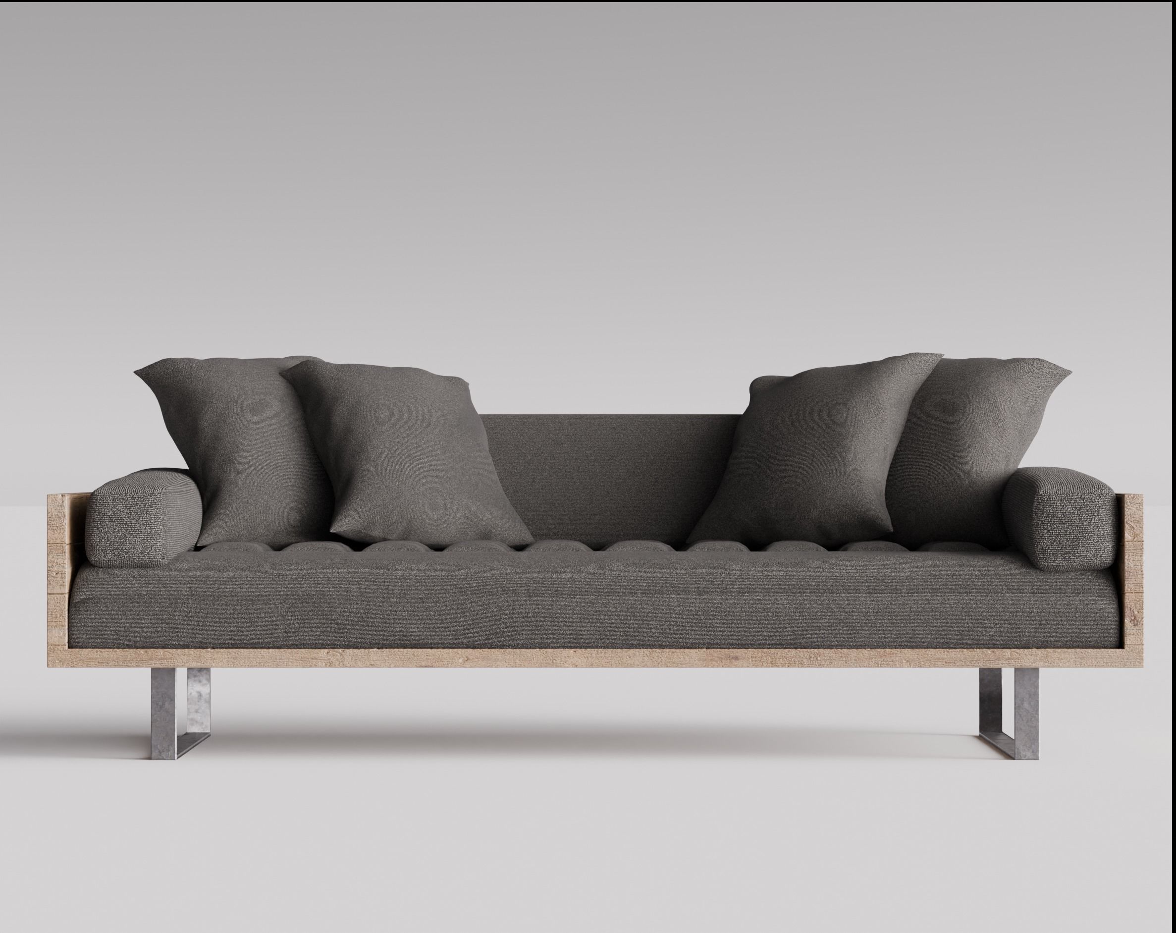 Reclaimed Wood Sofa 3D model Free 3D model_1