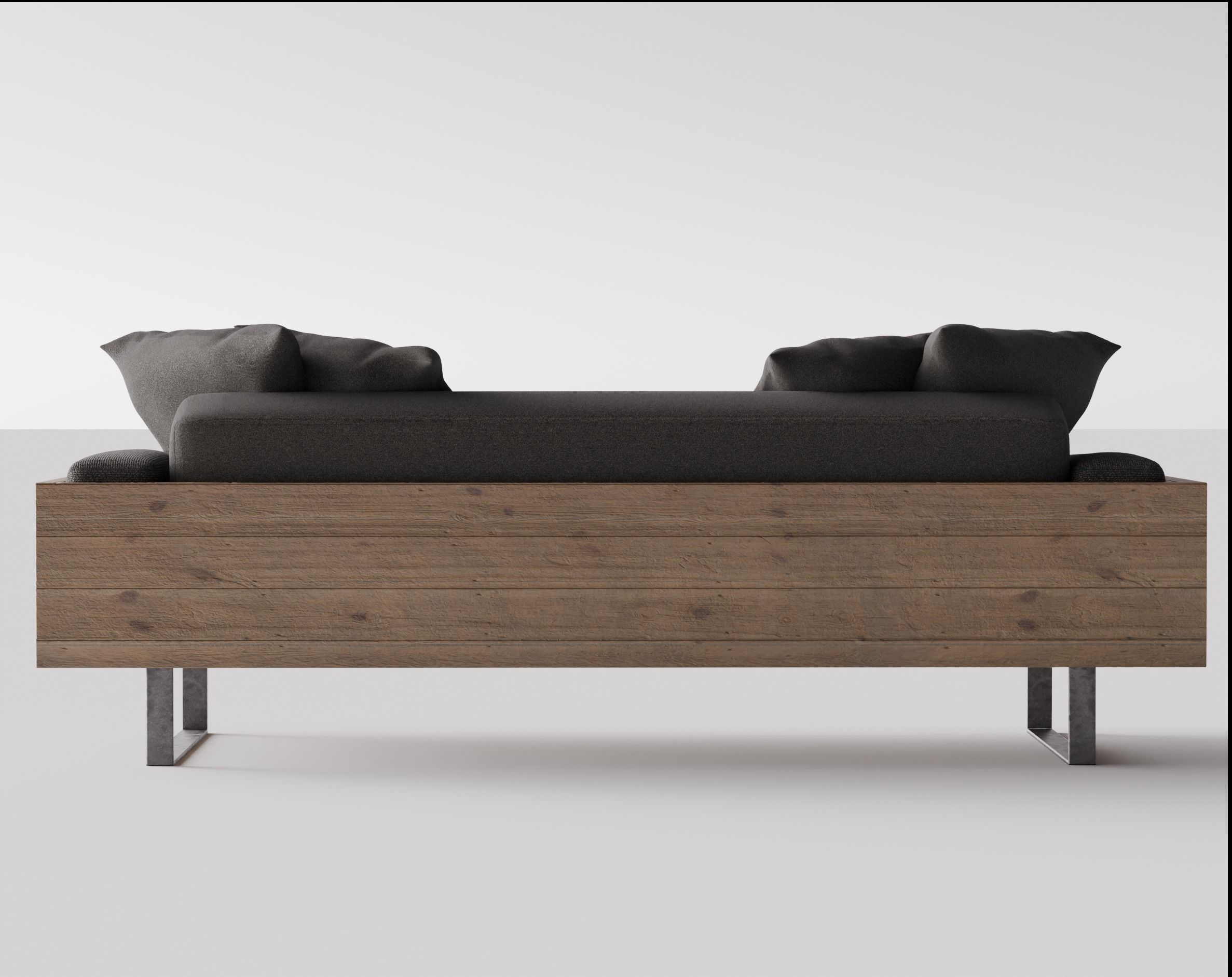 Reclaimed Wood Sofa 3D model Free 3D model_6