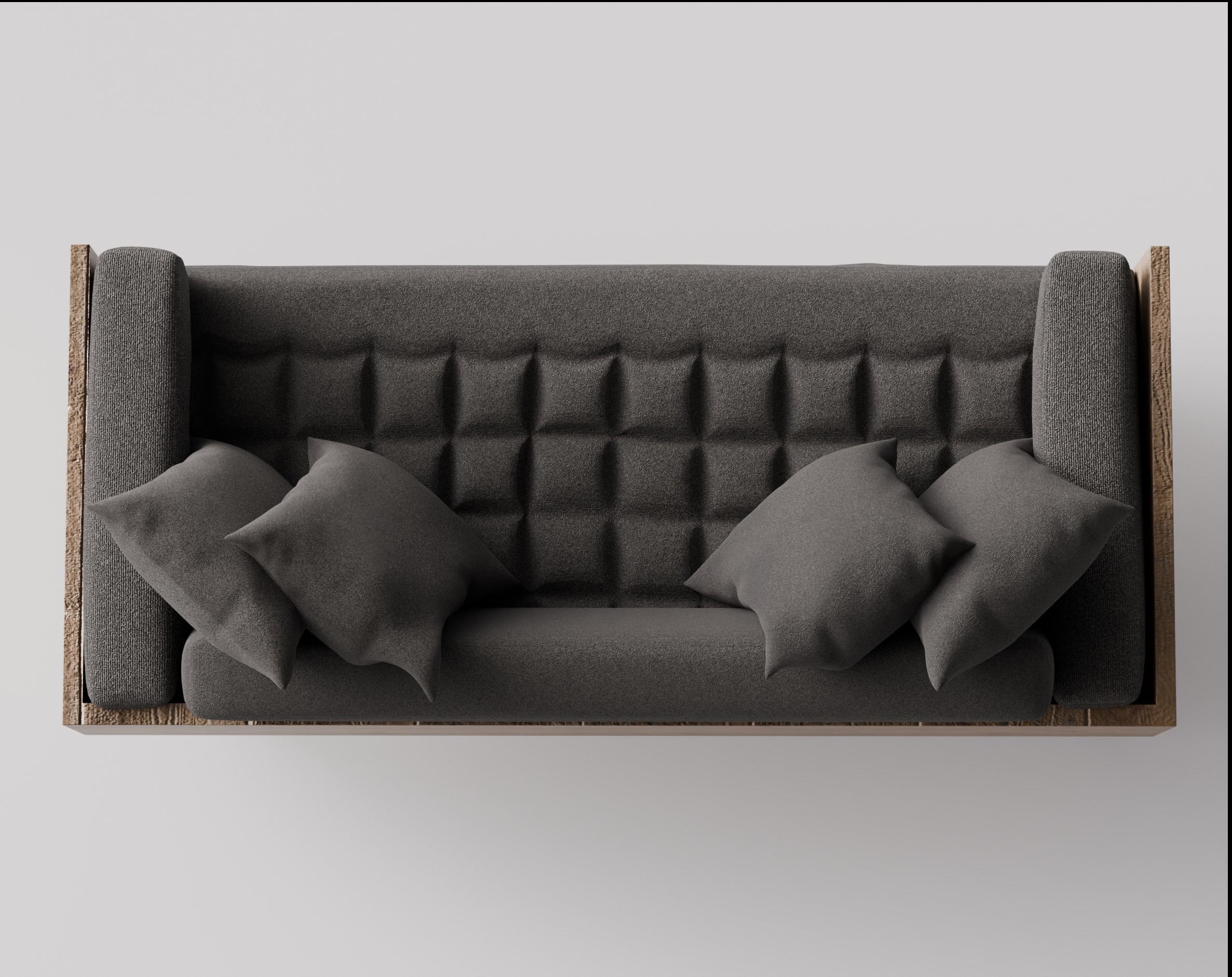 Reclaimed Wood Sofa 3D model Free 3D model_7