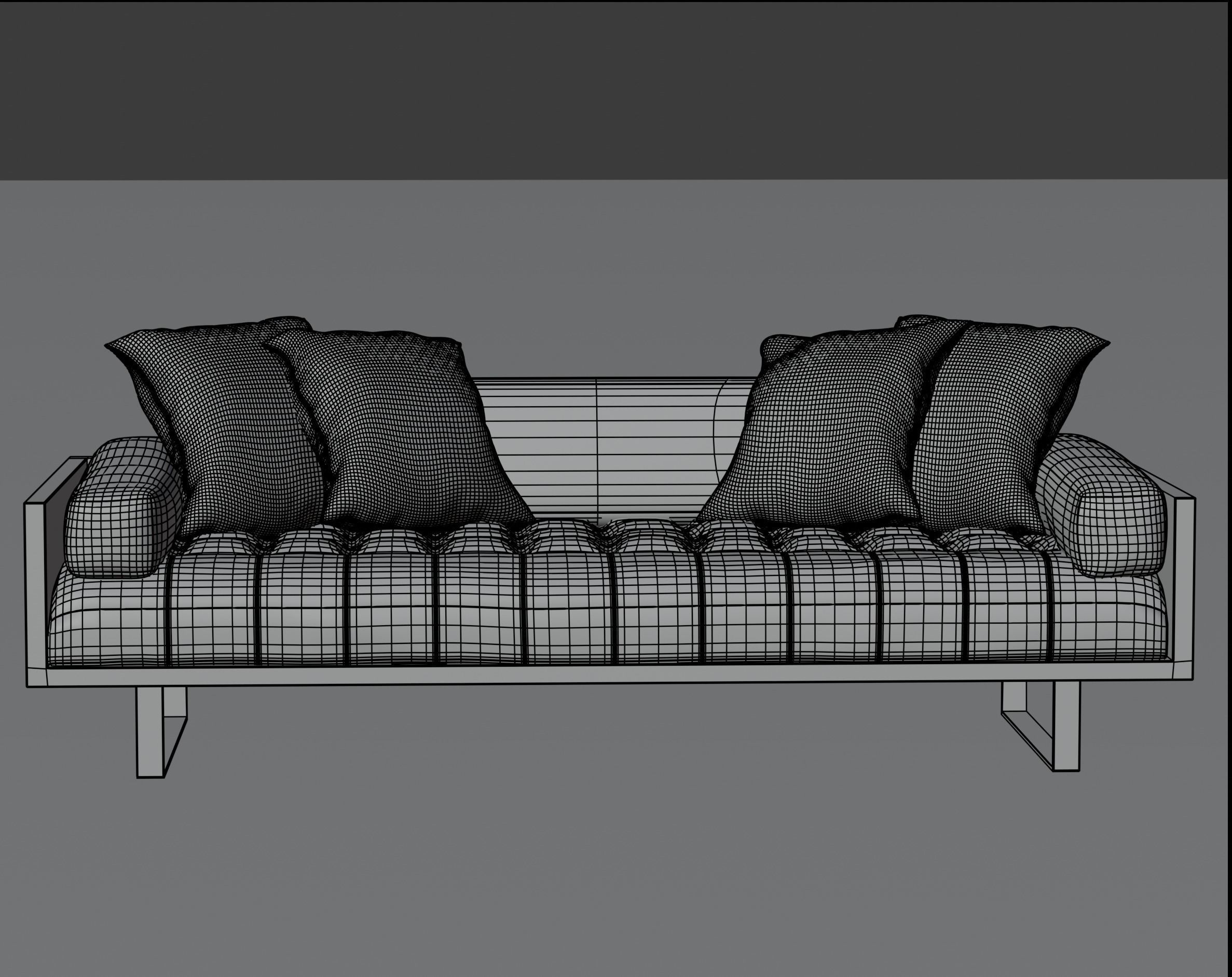 Reclaimed Wood Sofa 3D model Free 3D model_8