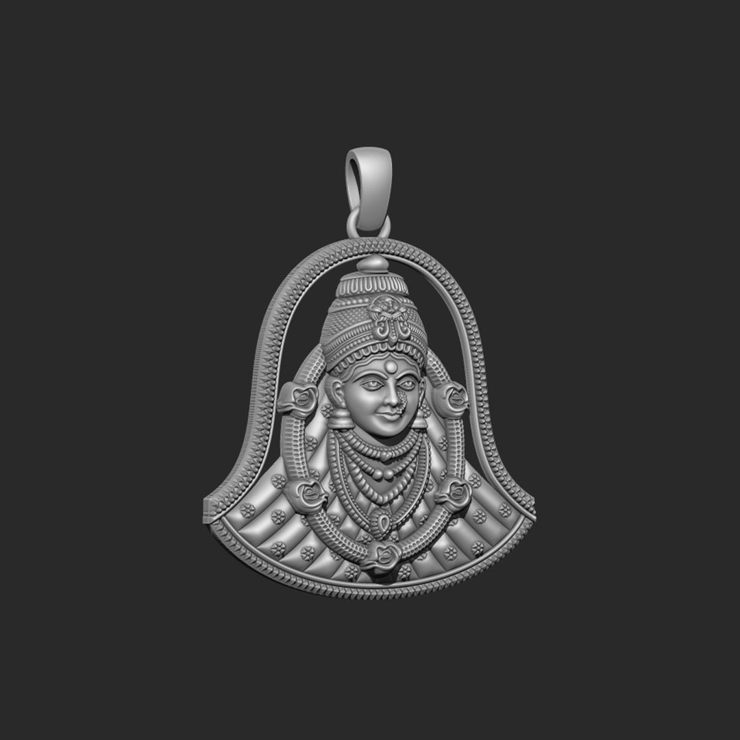 Ekveera Mata Pendent 3D print model_1