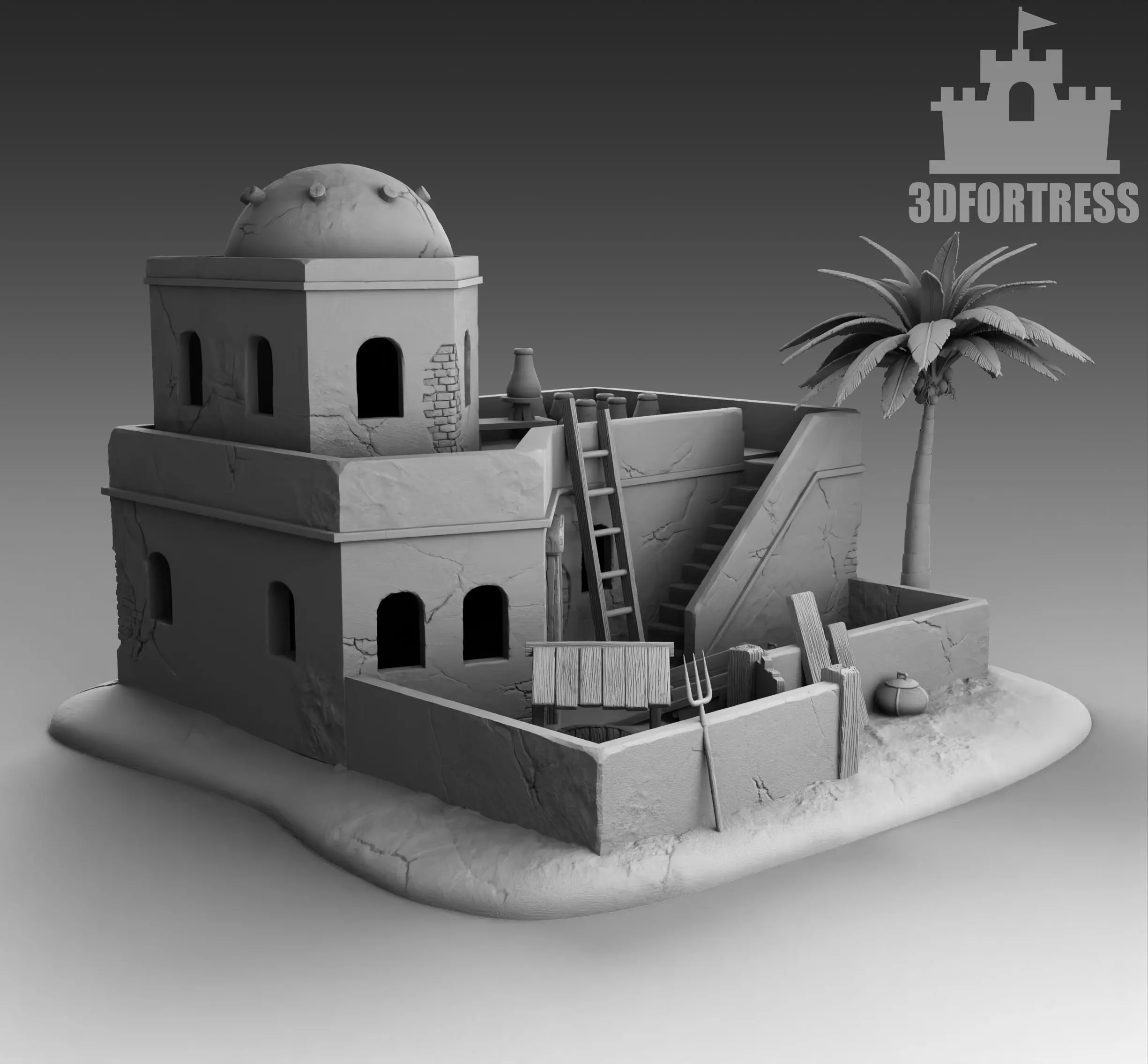 Egyptian House 6 3D print model_0