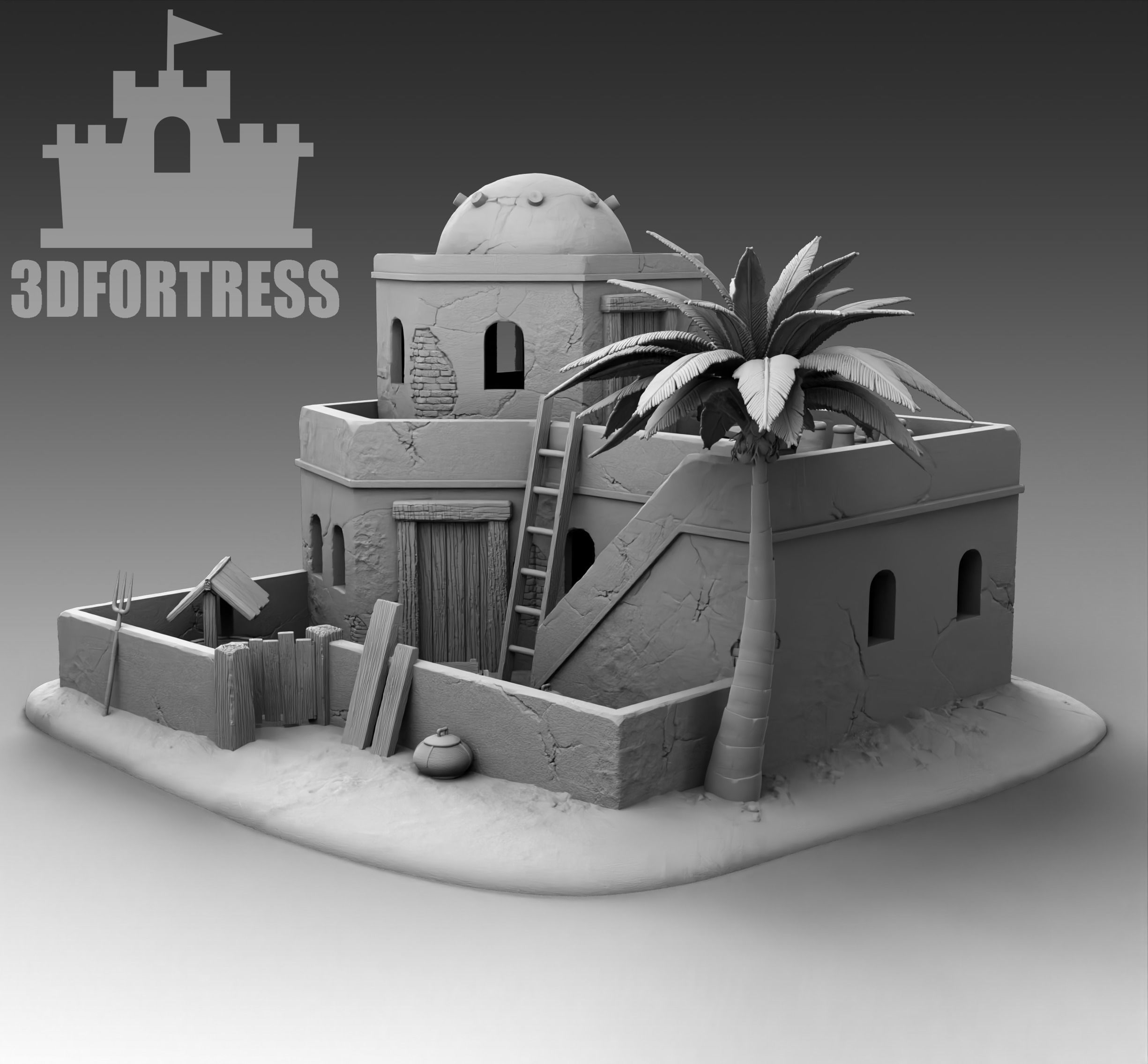 Egyptian House 6 3D print model_1
