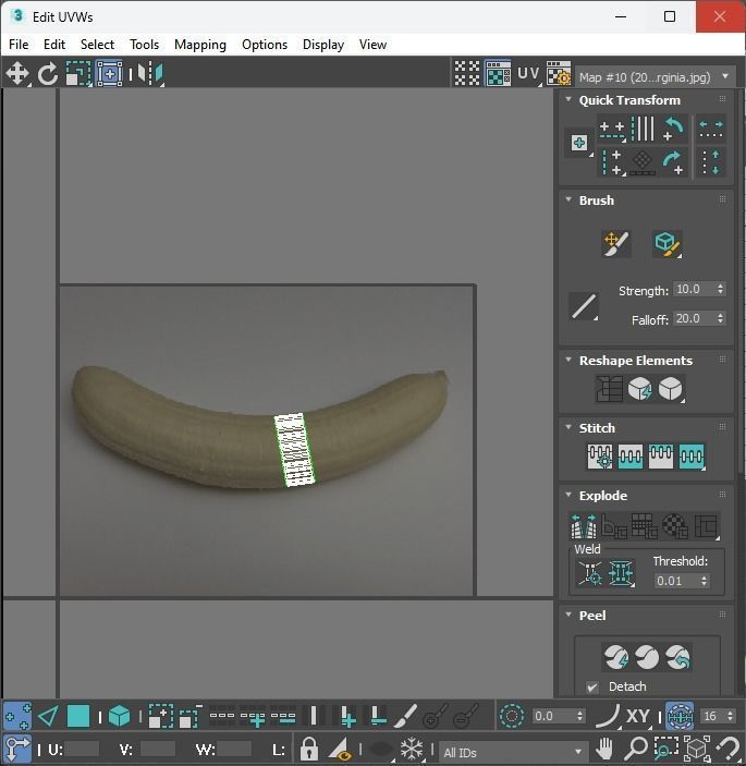 Sliced Banana 3D model_33