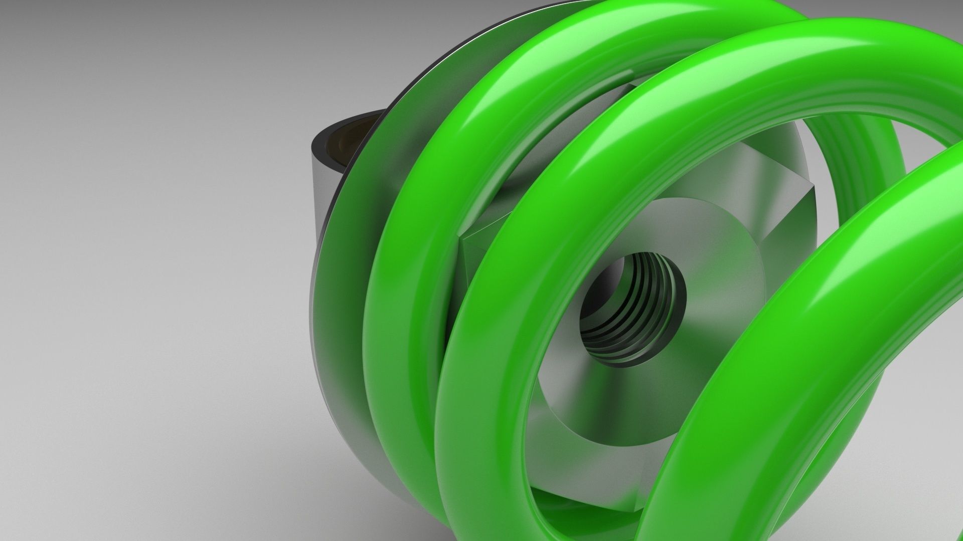 Car Shock Absorber 3D model_5