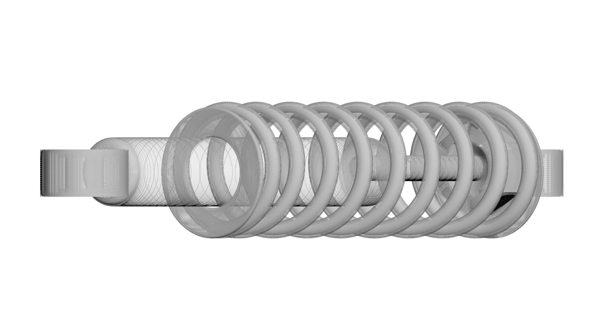 Car Shock Absorber 3D model_31