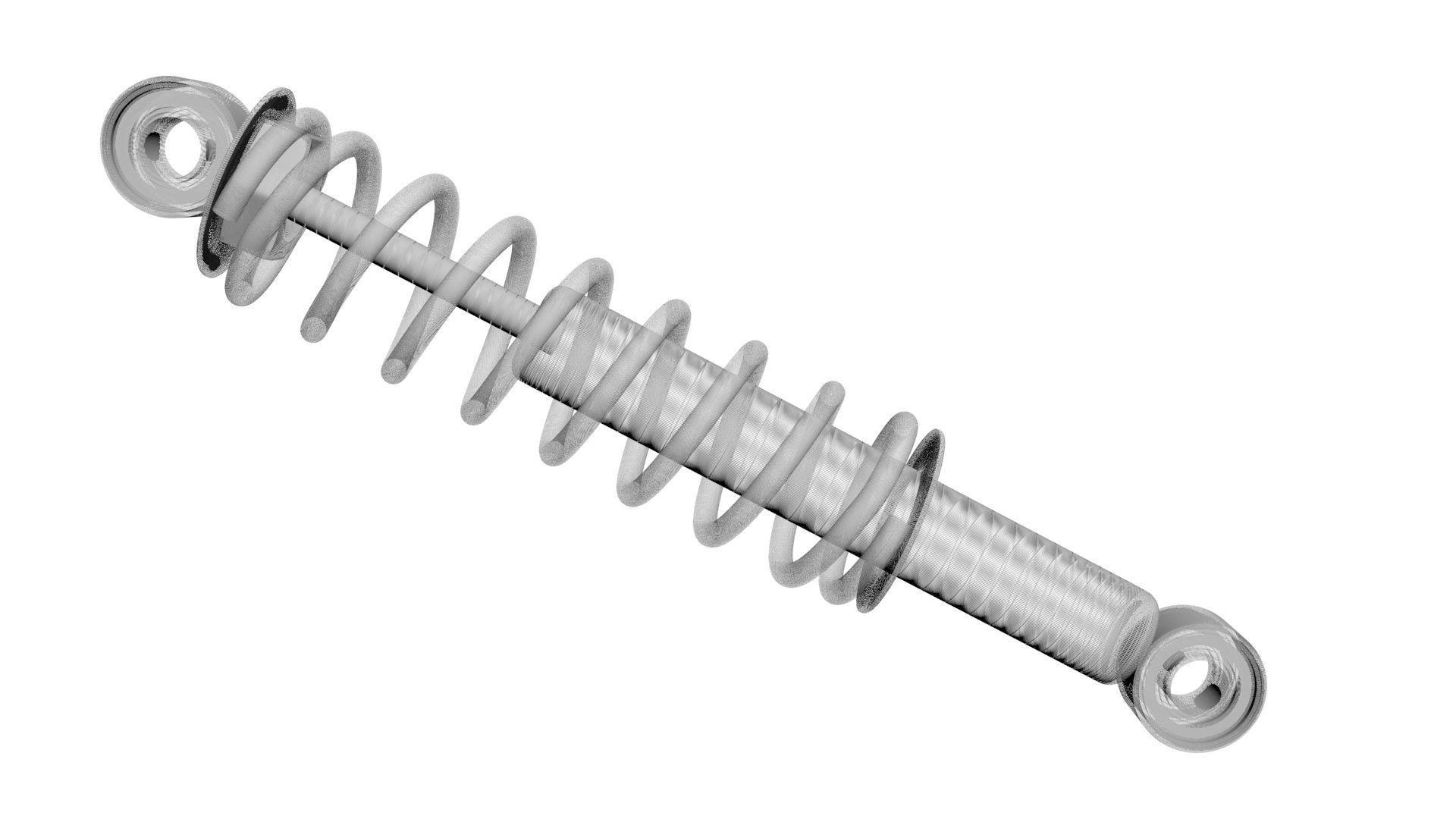 Car Shock Absorber 3D model_25