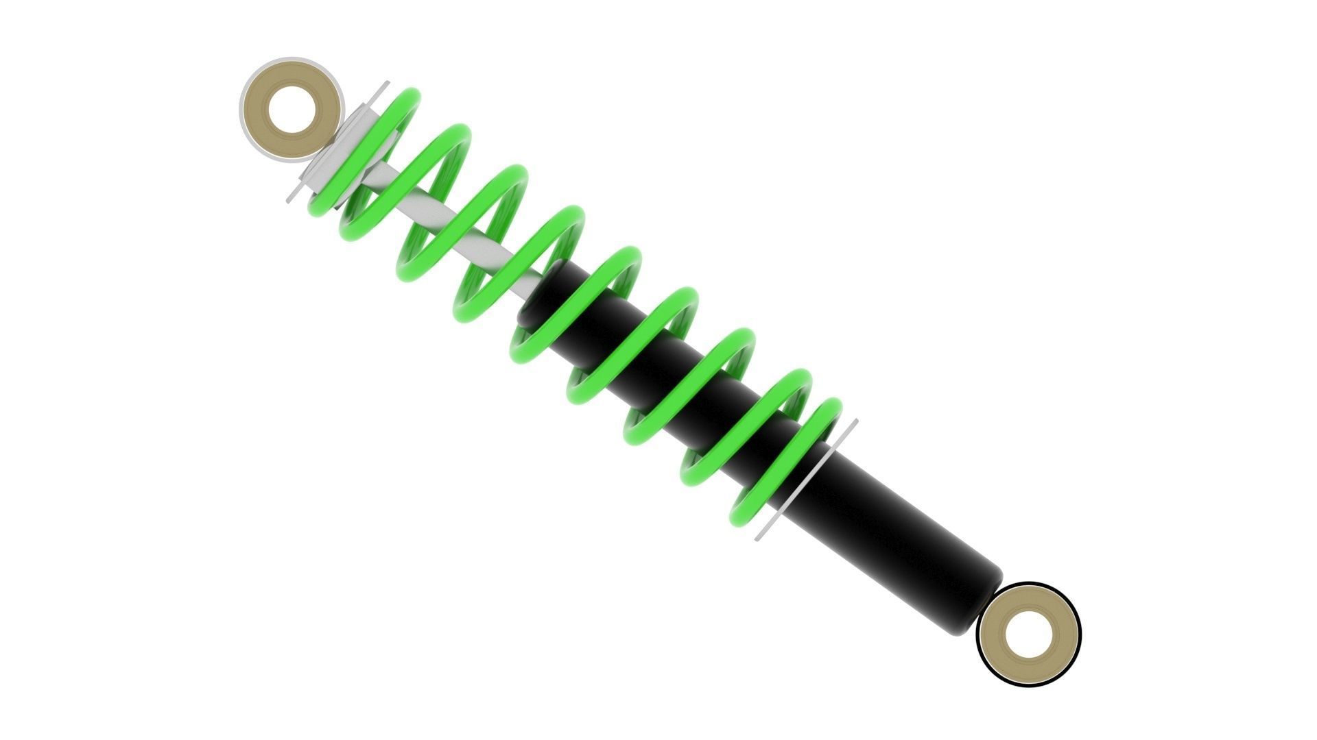 Car Shock Absorber 3D model_15