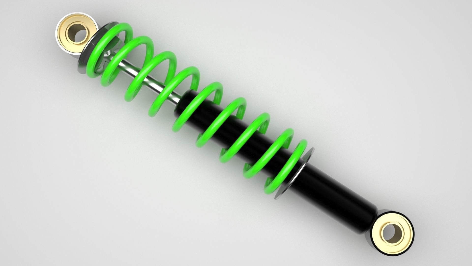 Car Shock Absorber 3D model_1