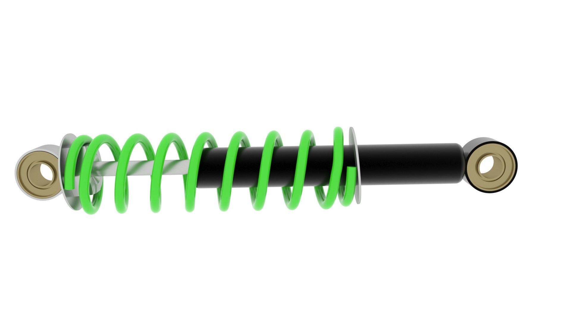 Car Shock Absorber 3D model_13