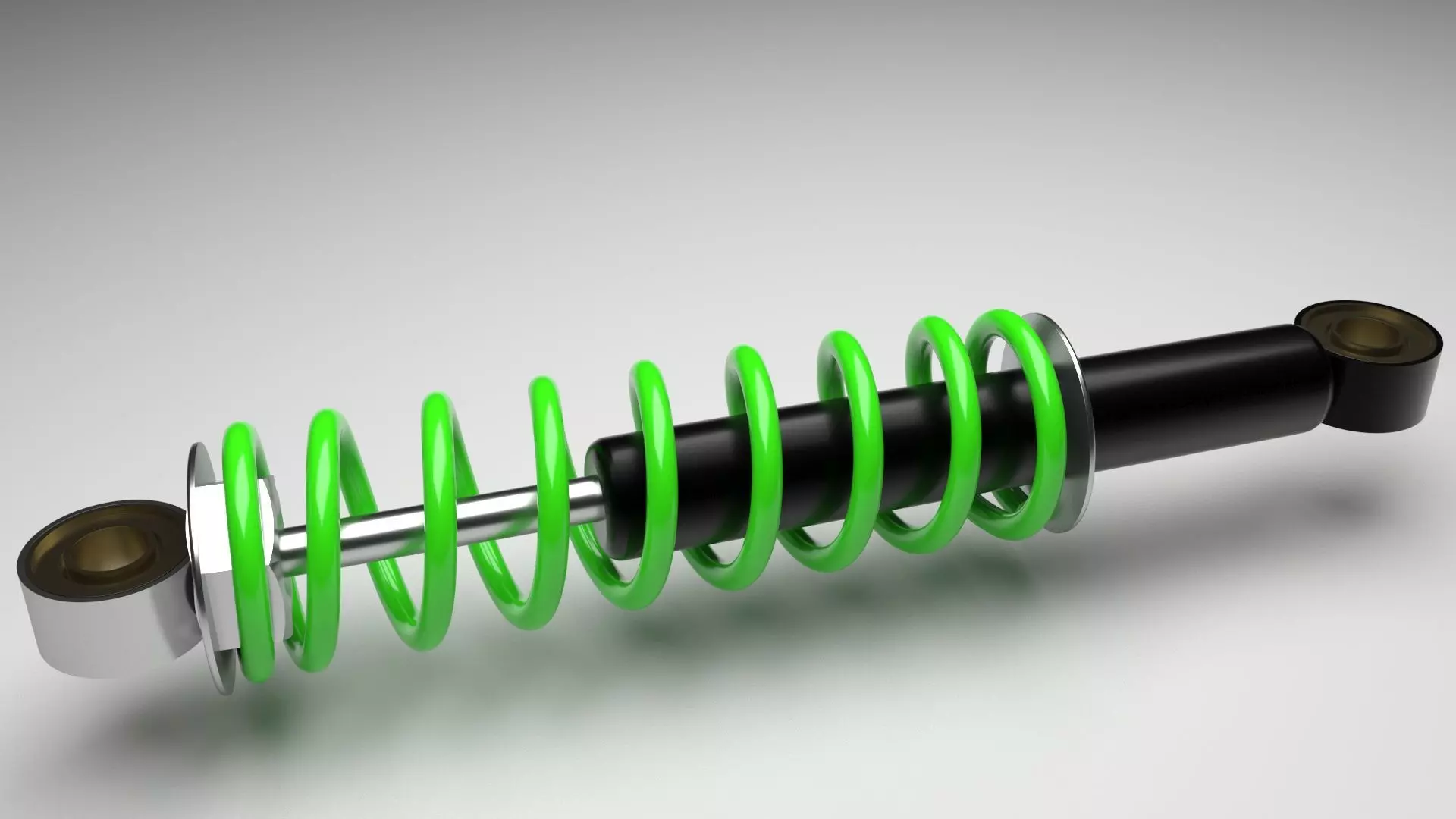 Car Shock Absorber 3D model_0