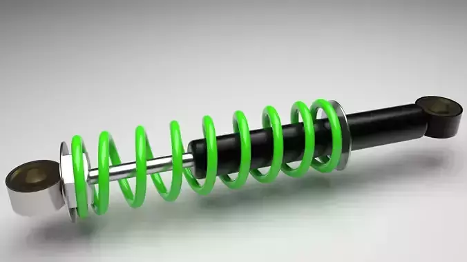 Car Shock Absorber 3D model