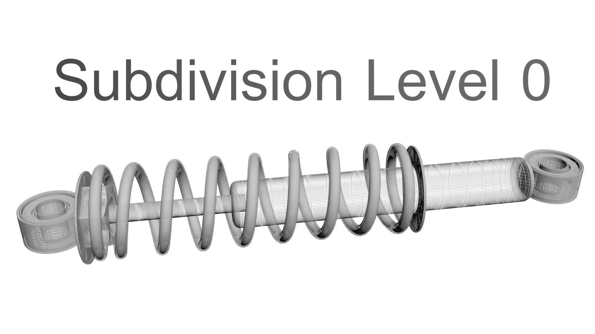 Car Shock Absorber 3D model_33