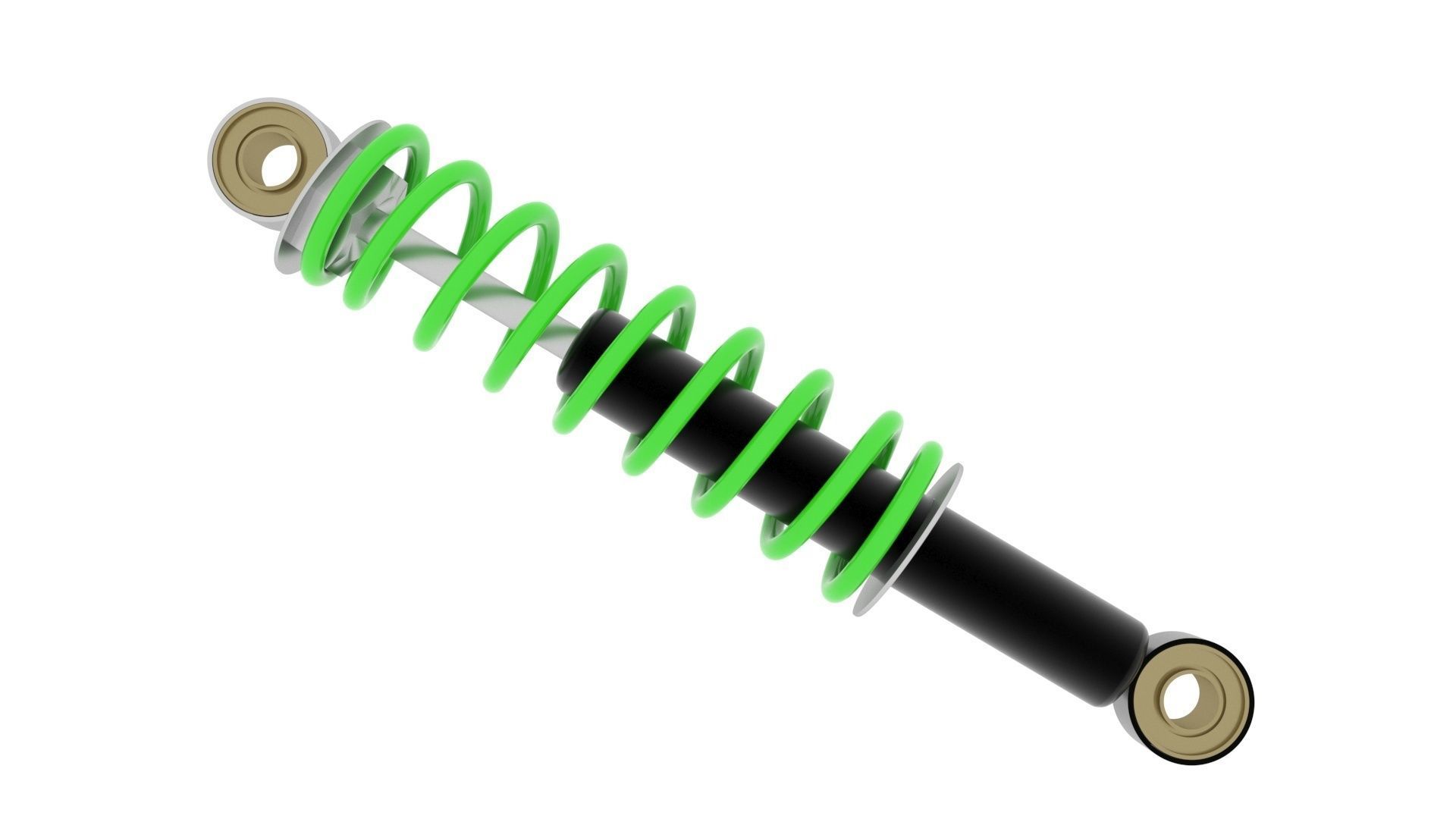 Car Shock Absorber 3D model_10