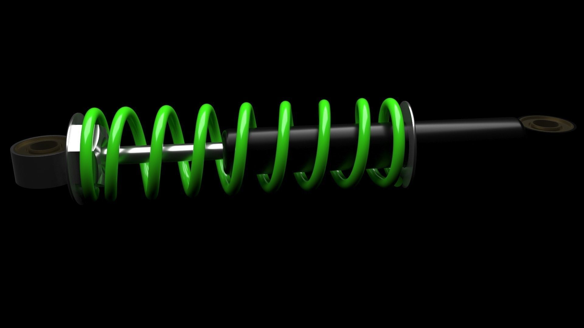Car Shock Absorber 3D model_8