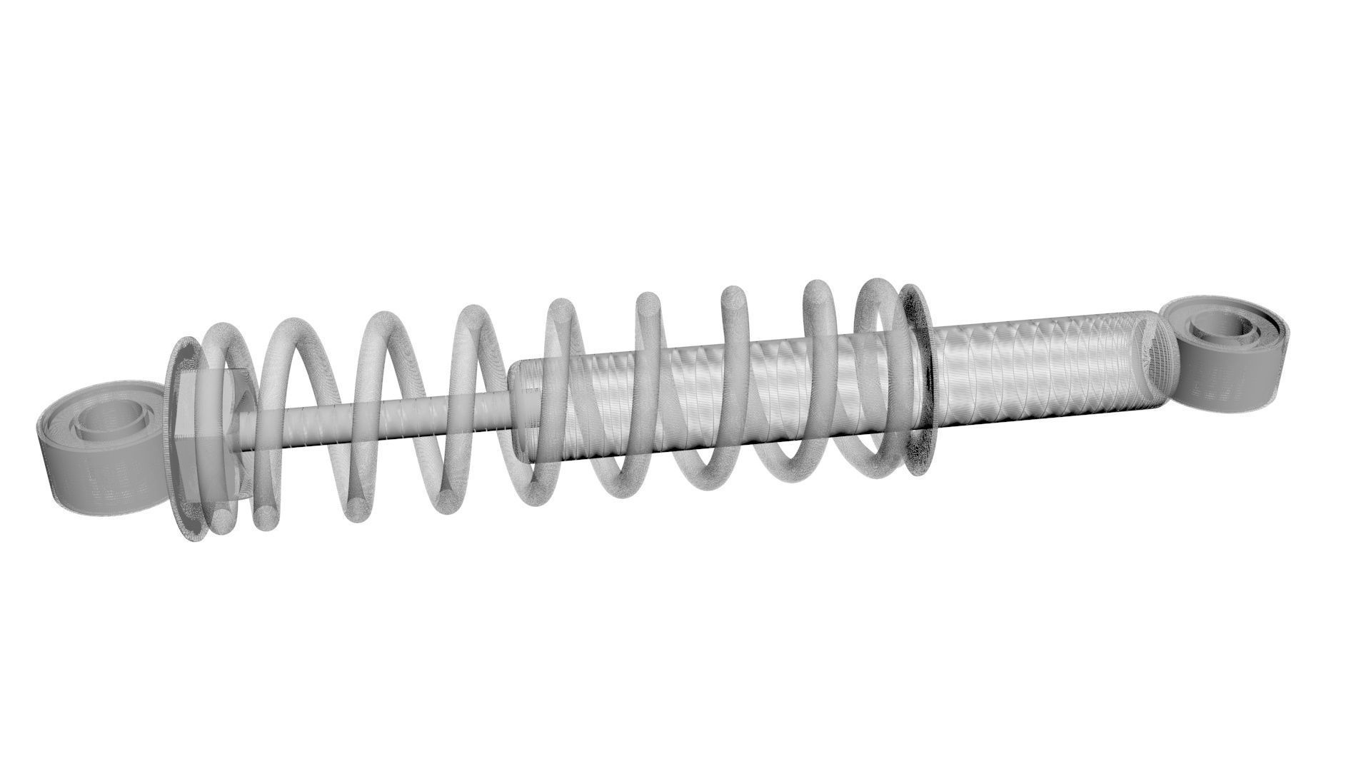 Car Shock Absorber 3D model_21