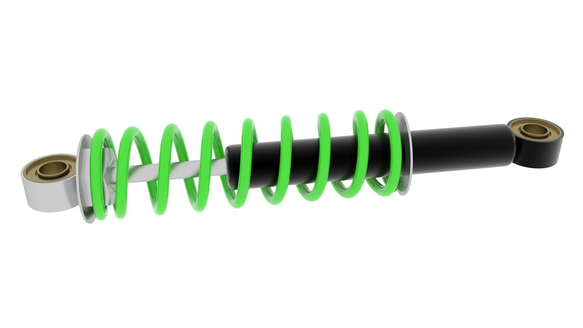 Car Shock Absorber 3D model_9