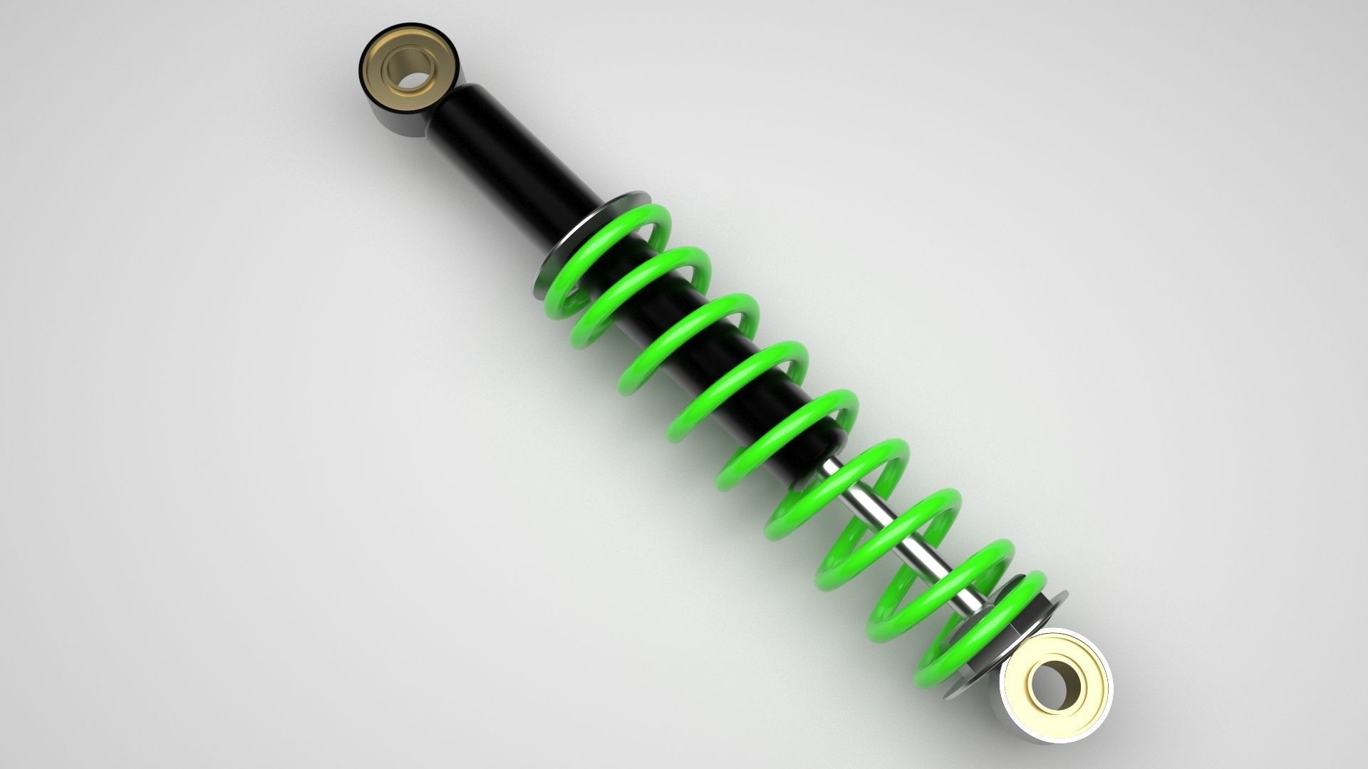 Car Shock Absorber 3D model_3