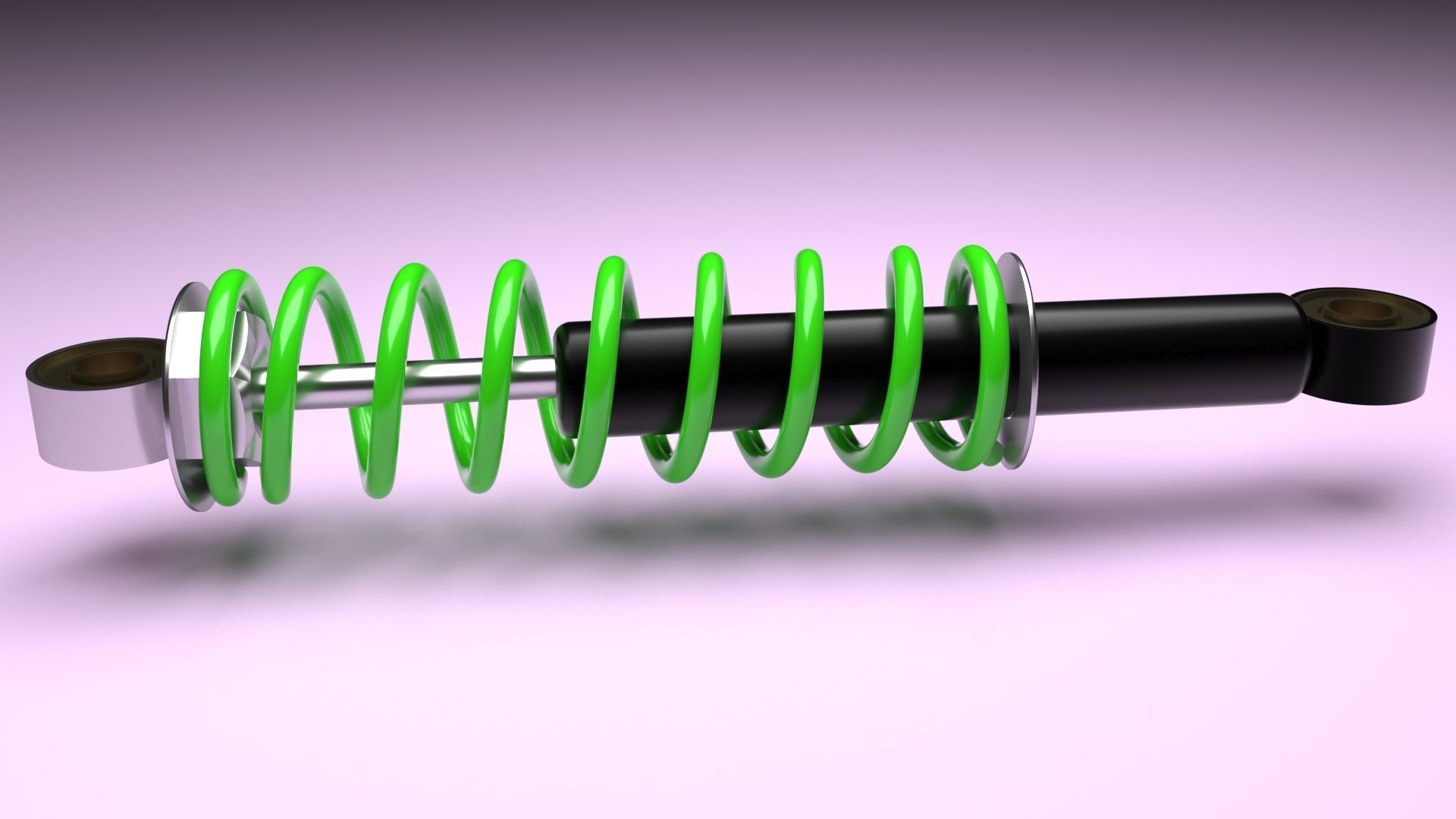 Car Shock Absorber 3D model_7