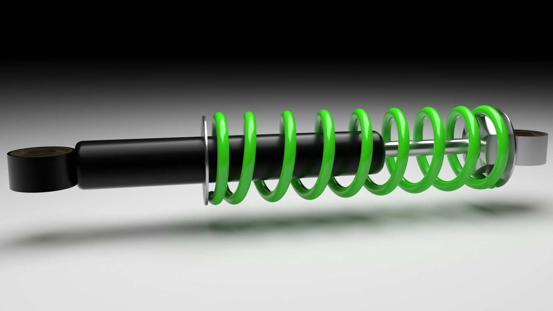 Car Shock Absorber 3D model_2