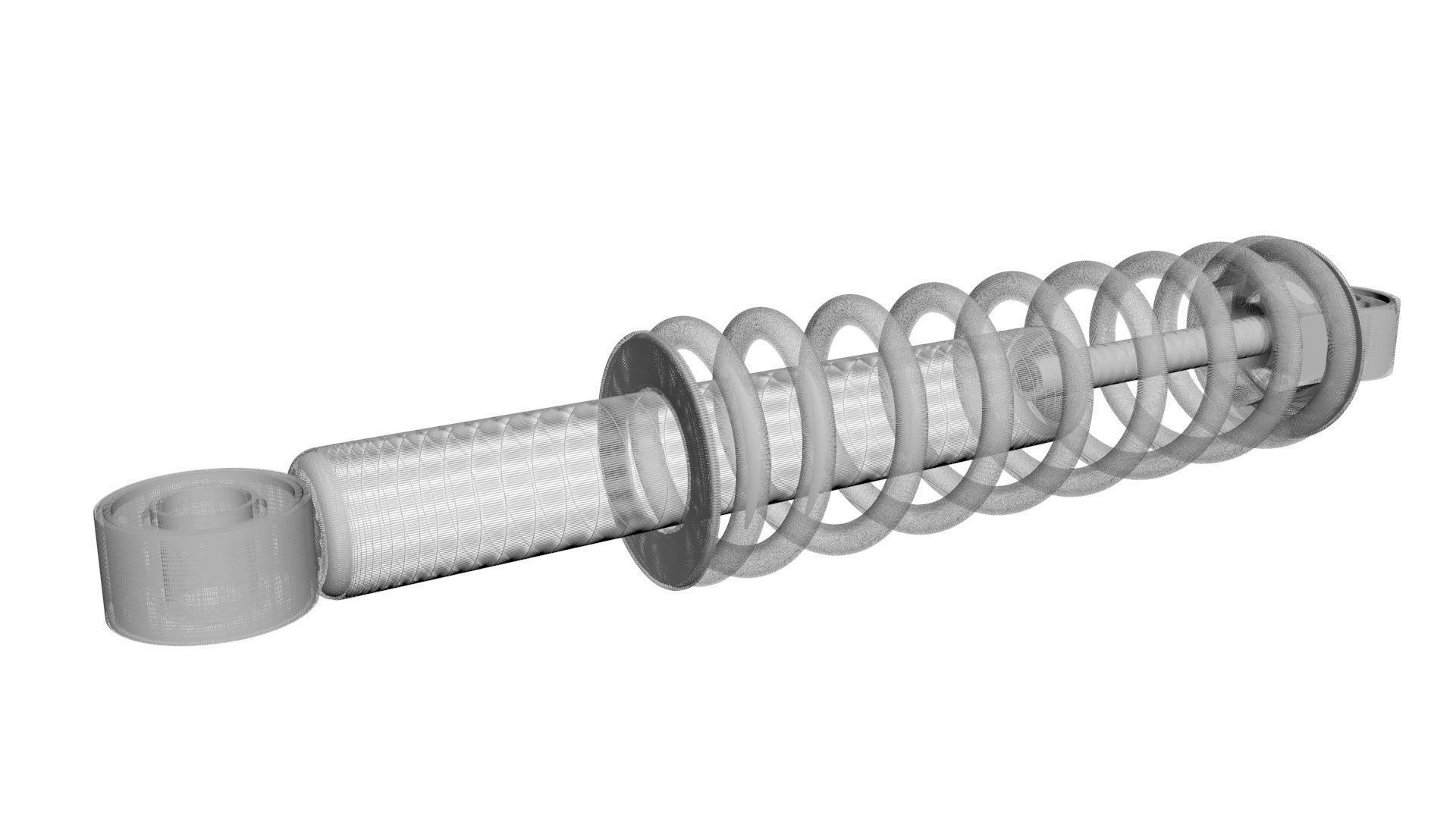 Car Shock Absorber 3D model_23