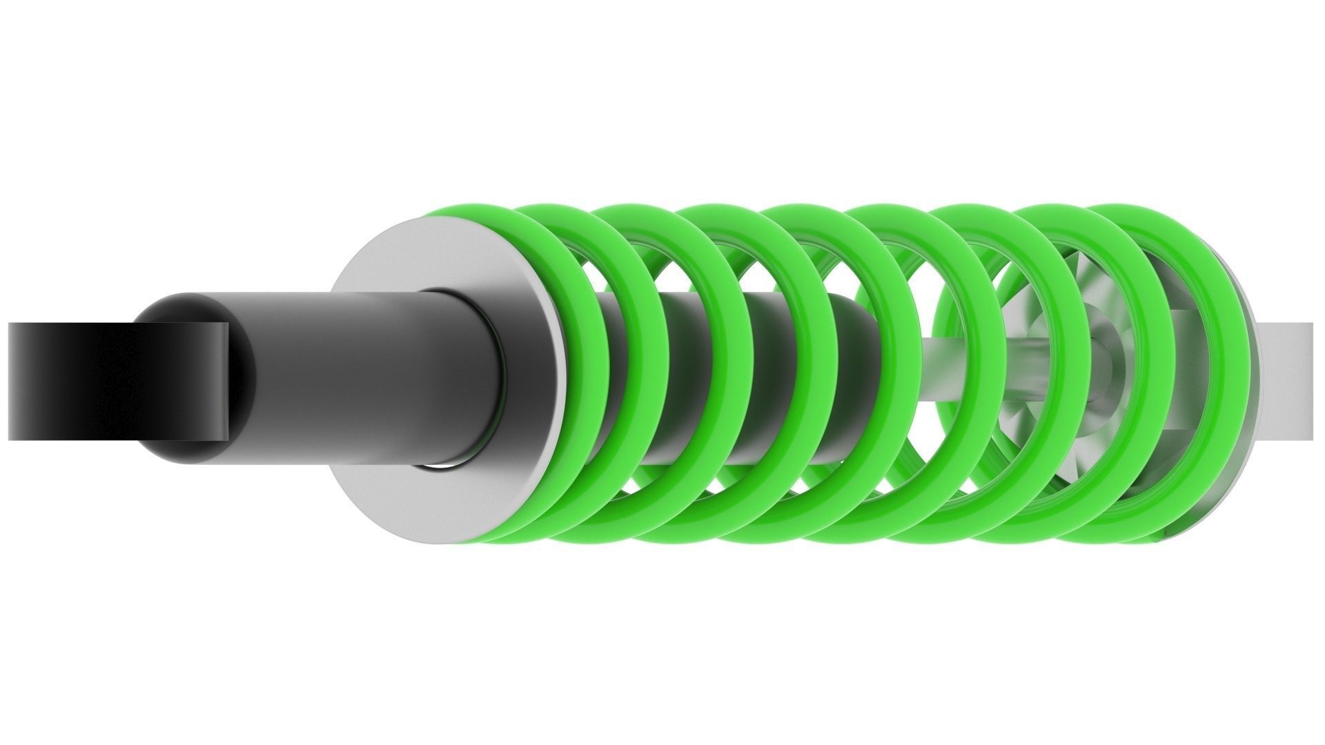 Car Shock Absorber 3D model_20