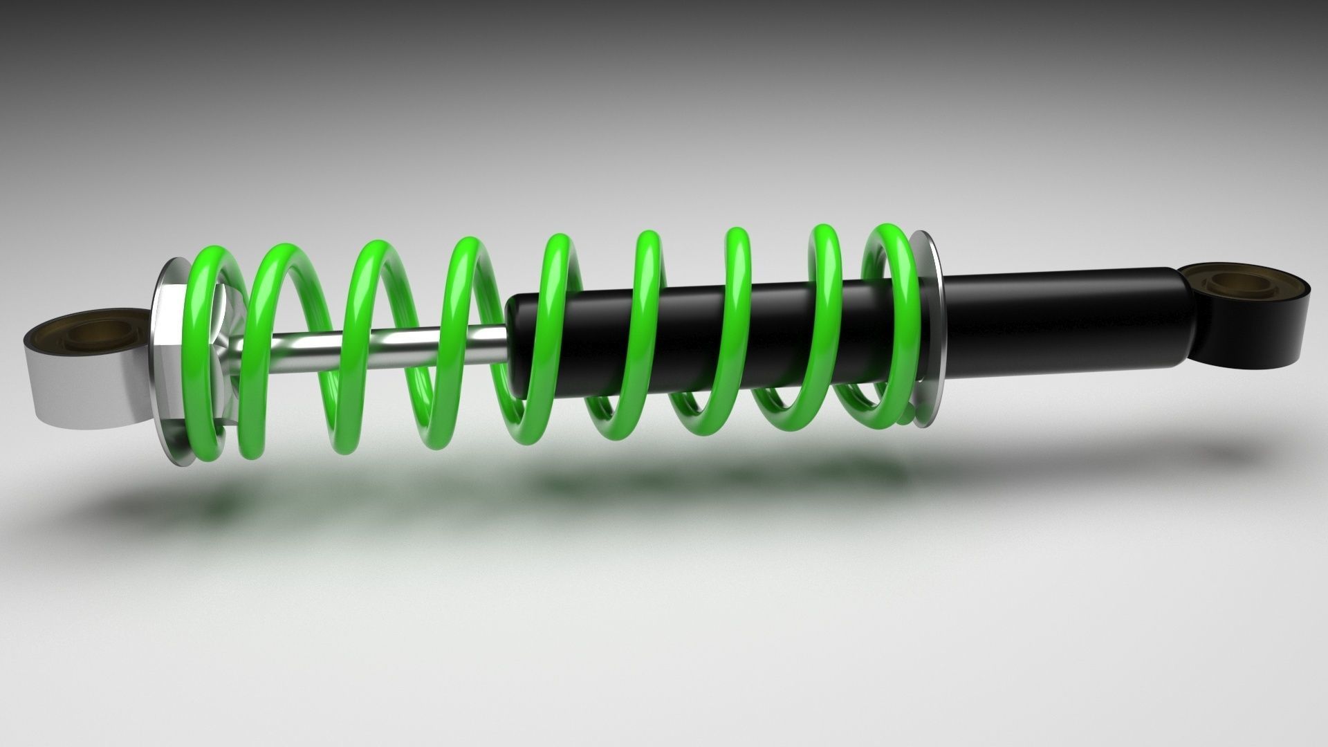 Car Shock Absorber 3D model_4