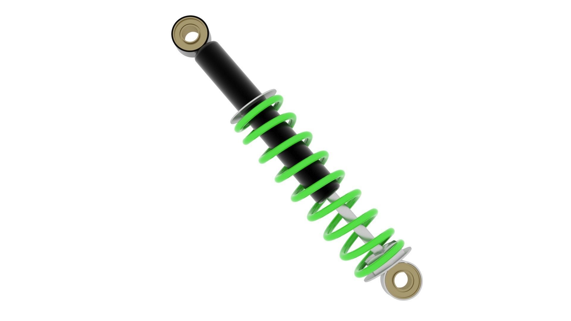 Car Shock Absorber 3D model_12