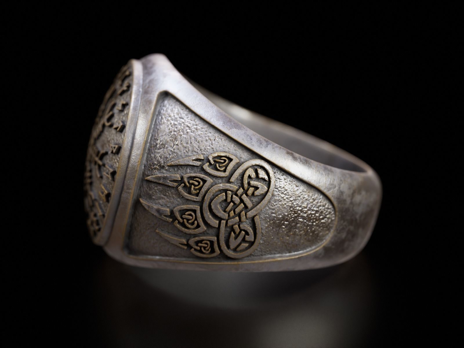 Viking Ring - Helm of the Awe 3D print model_8