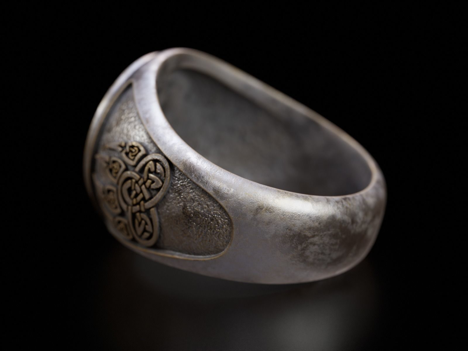 Viking Ring - Helm of the Awe 3D print model_7