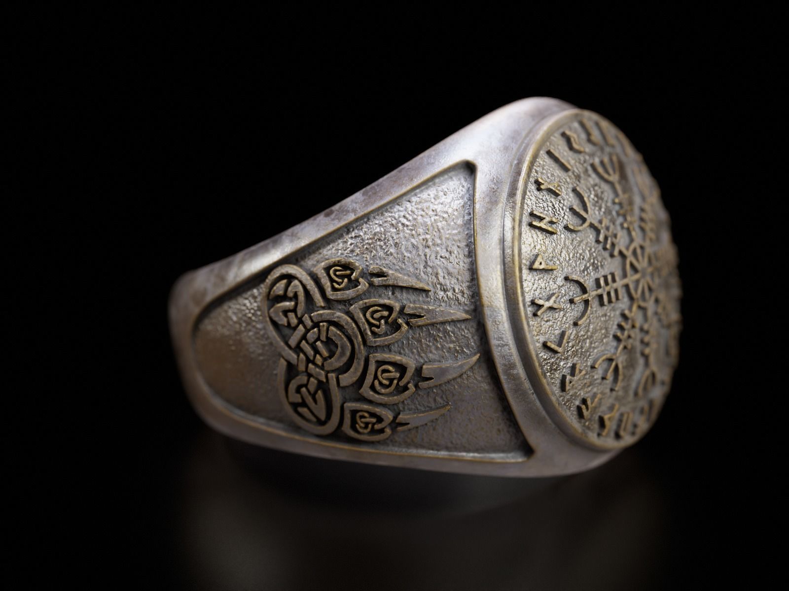 Viking Ring - Helm of the Awe 3D print model_4
