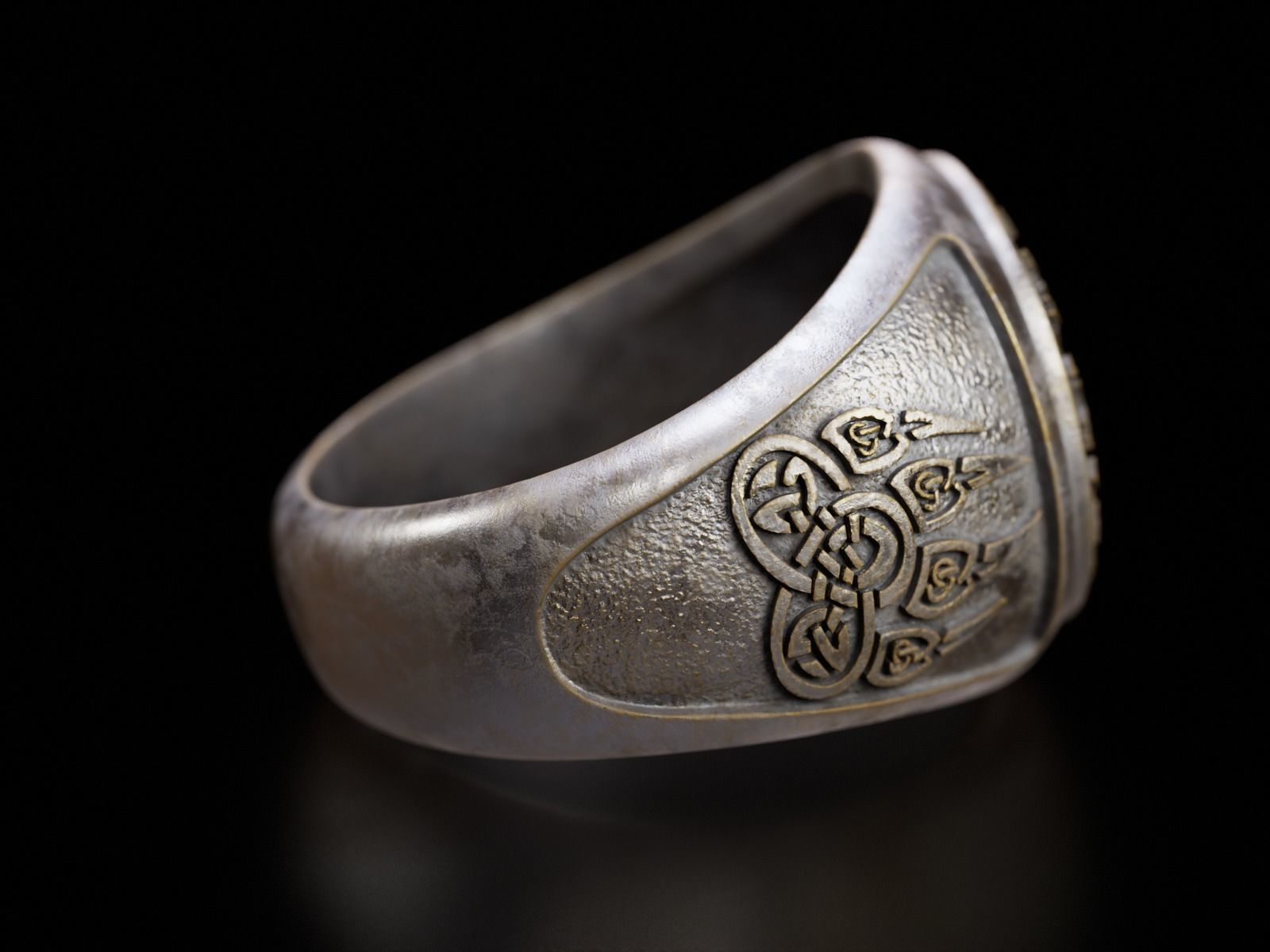 Viking Ring - Helm of the Awe 3D print model_5