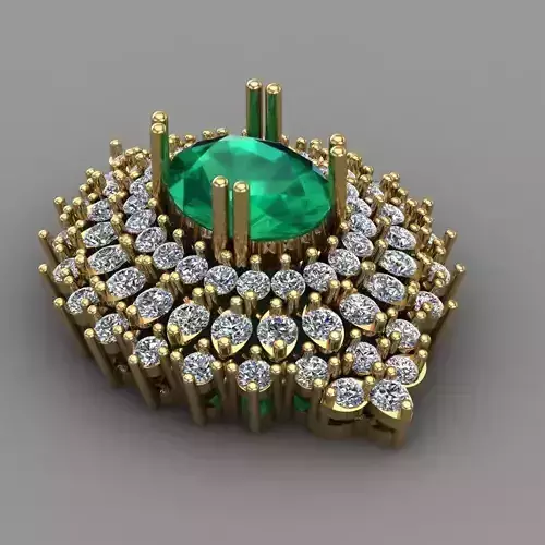 Diamond Pandent For Women 3D print model