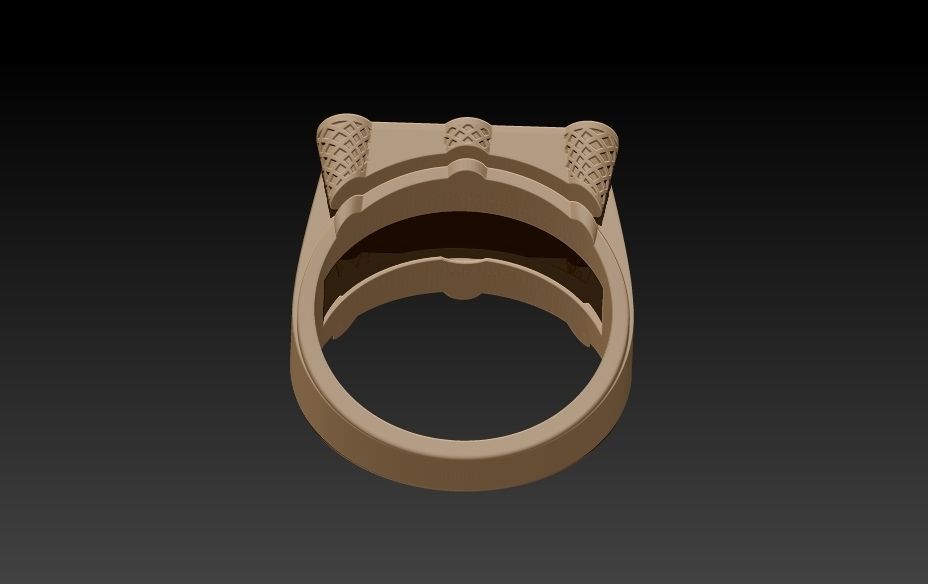 Billiard Pool Table mens ring sports  jewelry 3D print model_16