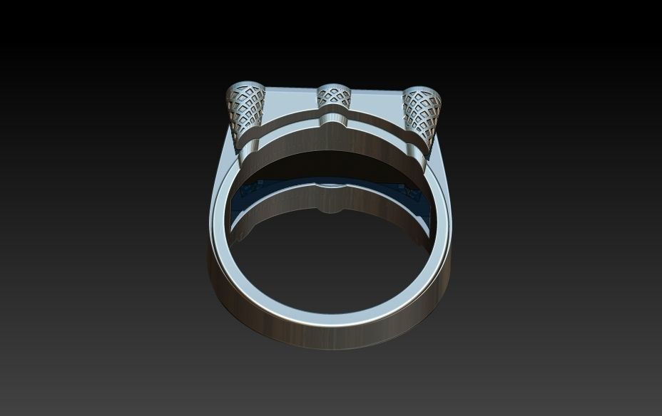 Billiard Pool Table mens ring sports  jewelry 3D print model_8