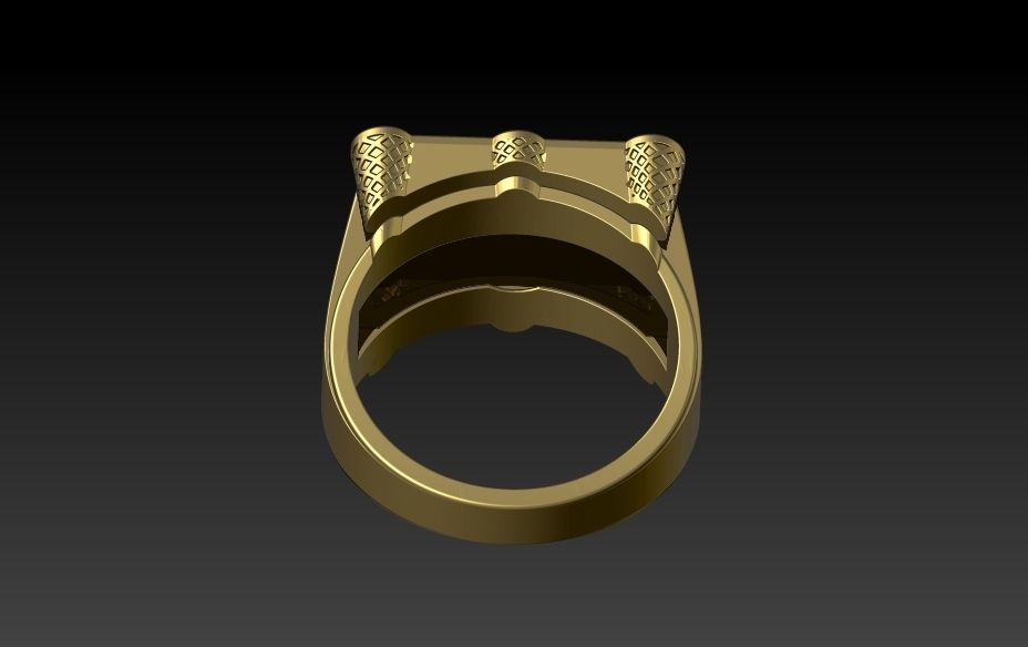 Billiard Pool Table mens ring sports  jewelry 3D print model_11