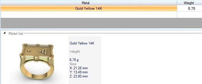 Billiard Pool Table mens ring sports  jewelry 3D print model_14