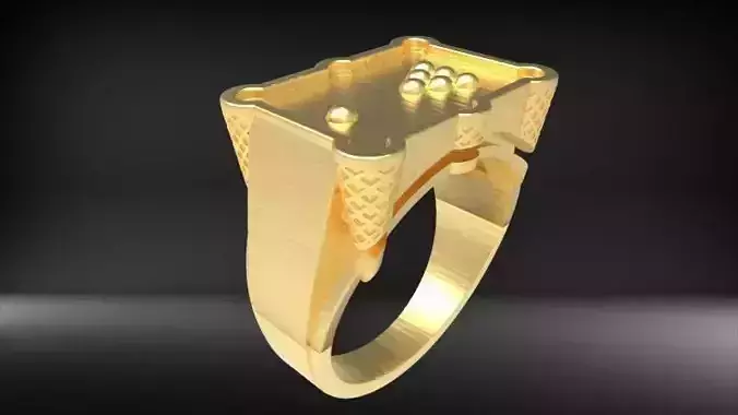 Billiard Pool Table mens ring sports  jewelry 3D print model