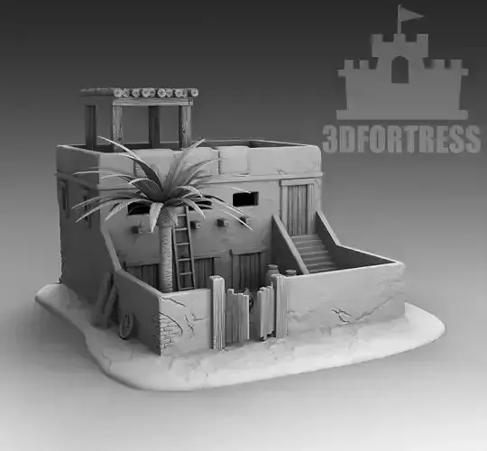 Egyptian House 4 3D print model