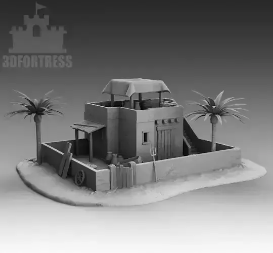Egyptian House 3 3D print model