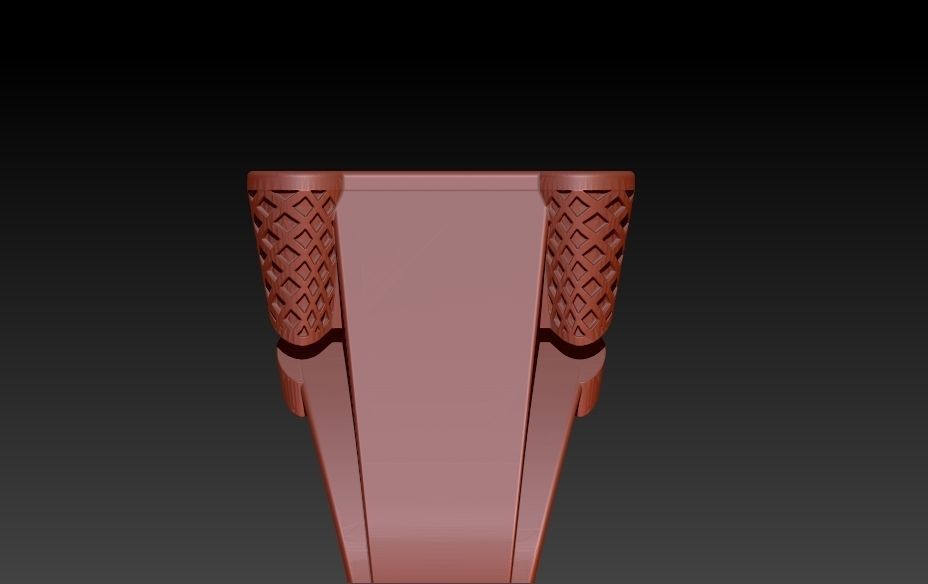 Billiard Pool Table mens ring sports hollow jewelry 3D print model_2